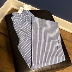 GAP Blue and White Striped Pajama Bottoms